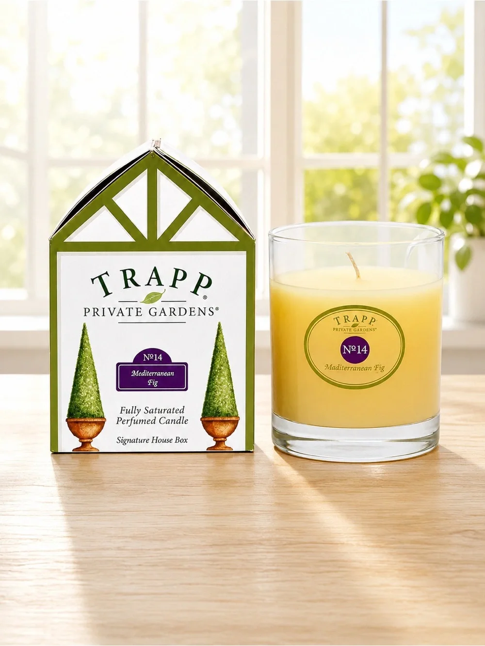 Vintage NIB 1993 Trapp Private Gardens No 14 Mediterranean Fig Scented Candle